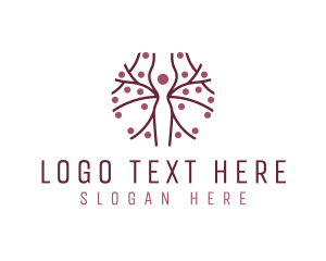 Counselling - Eco Woman Tree Nature logo design