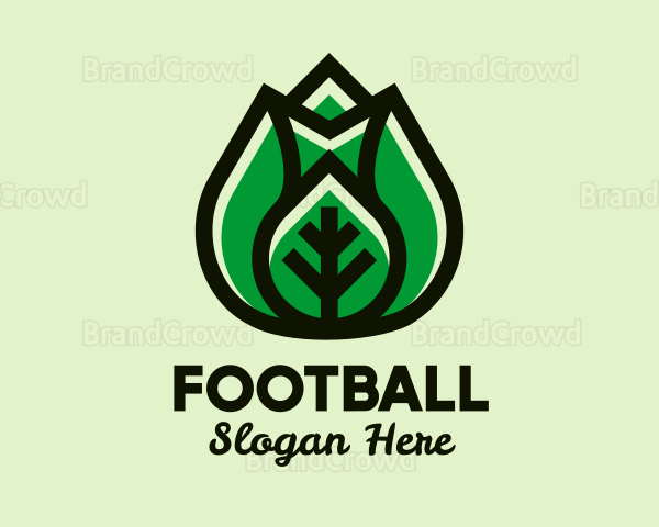 Modern Healthy Leaf Logo