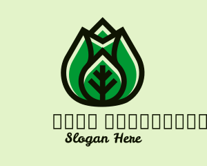 Modern Healthy Leaf  Logo