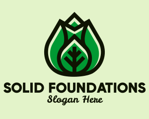 Modern Healthy Leaf  Logo