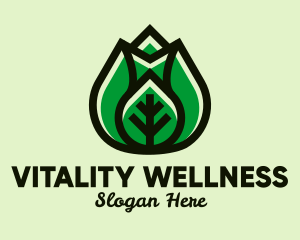 Modern Healthy Leaf  logo design