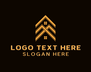 Architecture - Residential Housing Roofer logo design
