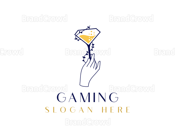 Diamond Wines Glass Logo
