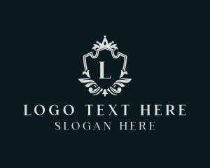 Kingdom - Royal Crown Shield Boutique logo design