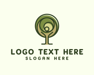 Life - Holistic Nature Tree logo design