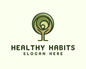 Holistic Nature Tree logo design