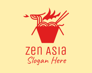 Asia - Asian Dragon Noodles logo design