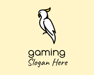 Pet Shop - Perched Cockatiel Bird logo design