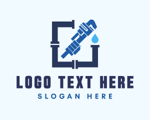 Pipe Wrench - Repair Pipe Wrench logo design