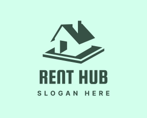 Rent - Bungalow House Property logo design