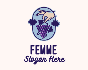 Grape Vine Harvest  logo design