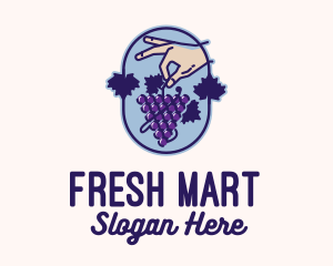 Supermarket - Grape Vine Harvest logo design