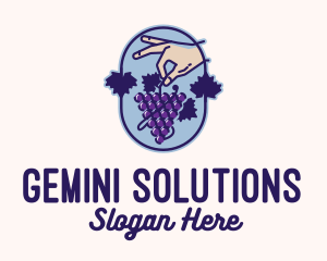 Grape Vine Harvest  logo design