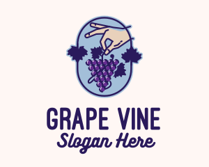 Grape - Grape Vine Harvest logo design