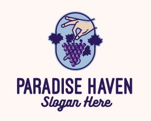 Grape Vine Harvest  logo design