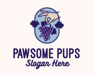 Grape Vine Harvest  logo design