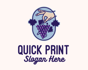 Grape Vine Harvest  logo design