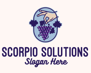 Grape Vine Harvest  logo design