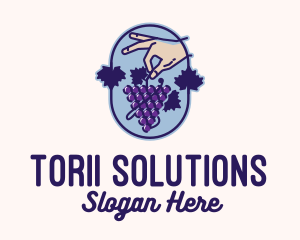 Grape Vine Harvest  logo design