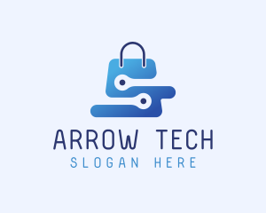 Tech Shopping Bag logo design