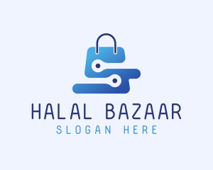 Tech Shopping Bag logo design