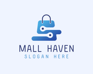 Tech Shopping Bag logo design