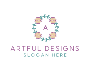 Organic Flower Garden Boutique logo design