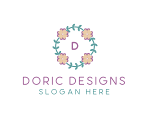 Organic Flower Garden Boutique logo design