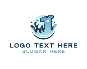 Shirt - Washing T-shirt Laundromat logo design