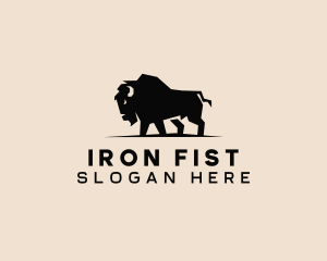 Tough - Tough Bison Farm logo design