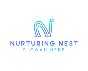 Consulting App Letter N logo design