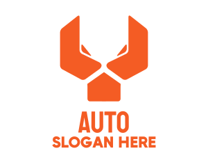Tools - Orange Wrench Lion logo design