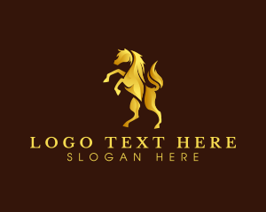Horsebackriding - Luxury Horse Equine logo design