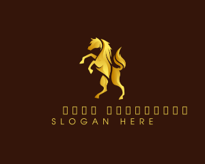 Racing - Luxury Horse Equine logo design