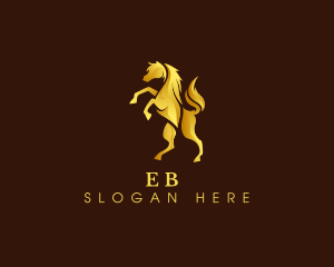 Running - Luxury Horse Equine logo design