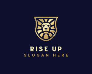 Lion Feline Shield logo design