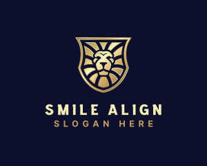 Lion Feline Shield logo design