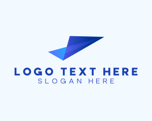 Paper Plane - Logistics Freight Plane logo design