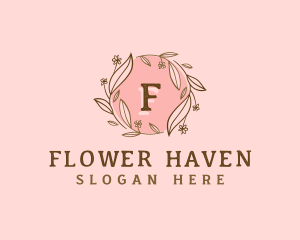 Flower Leaf Floral logo design