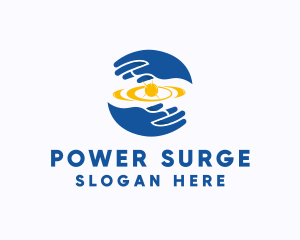 Force - Hand Energy Power logo design