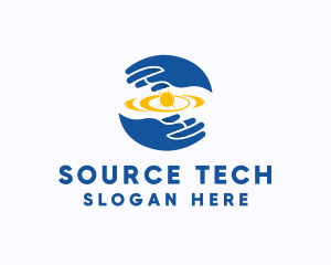 Source - Hand Energy Power logo design