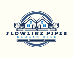 Pipe Plumbing Wrench  logo design