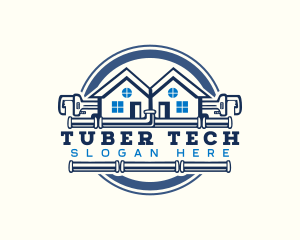 Pipe Plumbing Wrench  logo design