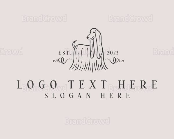 Pet Dog Grooming Logo