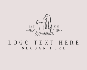 Pet Dog Grooming Logo