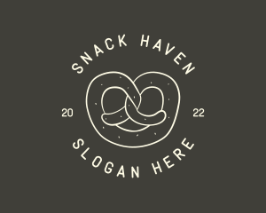 Pretzel Snack Bakery logo design