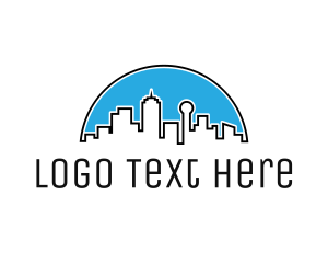 Travel - City Building Metropolitan logo design