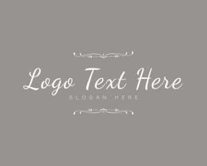 Decorative Script Fashion Logo