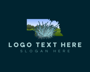 Map - Nebraska Bluestem Foliage logo design