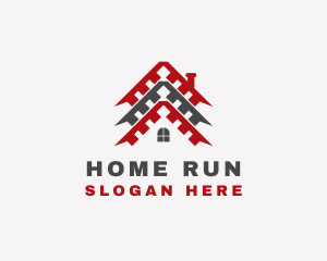 Industrial Home Roofing logo design